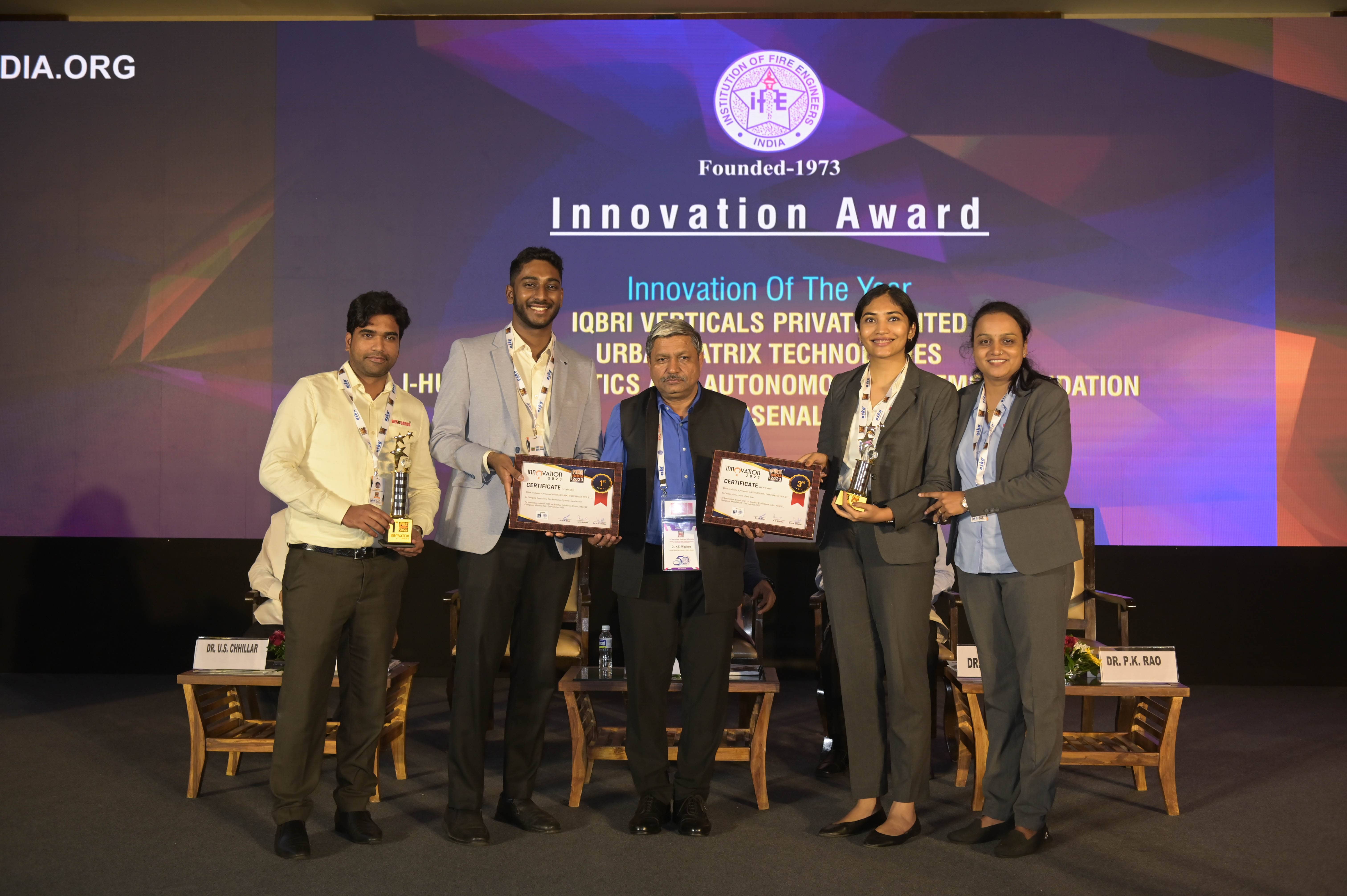 innovation award in fire india 2023