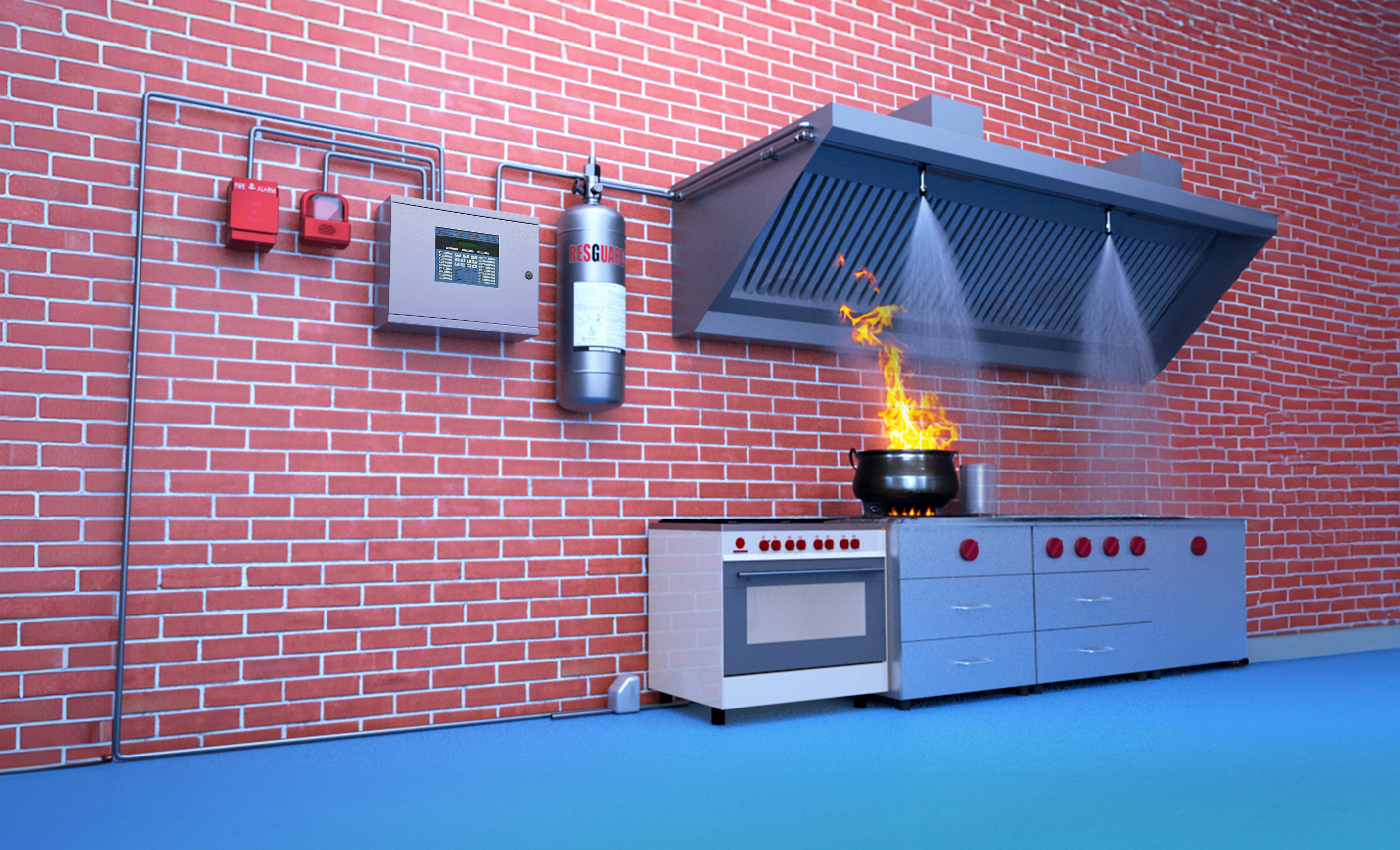 kitchen fire suppression system