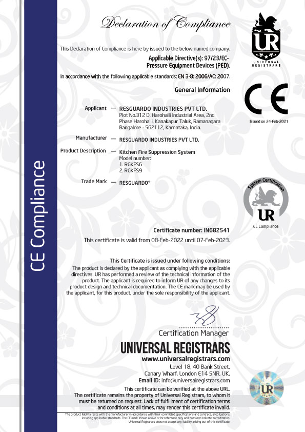 CE Approval of KFSS