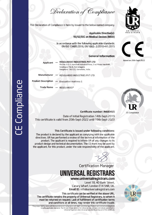 CE EVACUATION MATTRESS