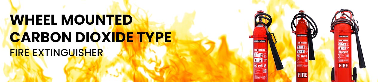 WHWheel Mounted Carbon Dioxide Type Fire Extinguisher
