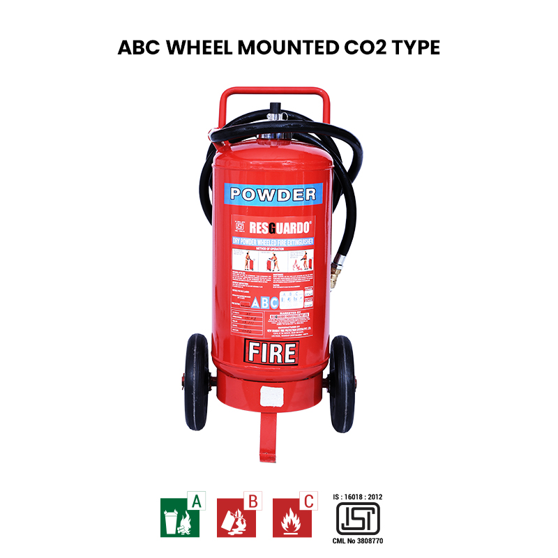 ABC Wheel Mounted CO2 Type Fire Extinguisher